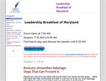 Tablet Screenshot of leadershipbreakfast.org